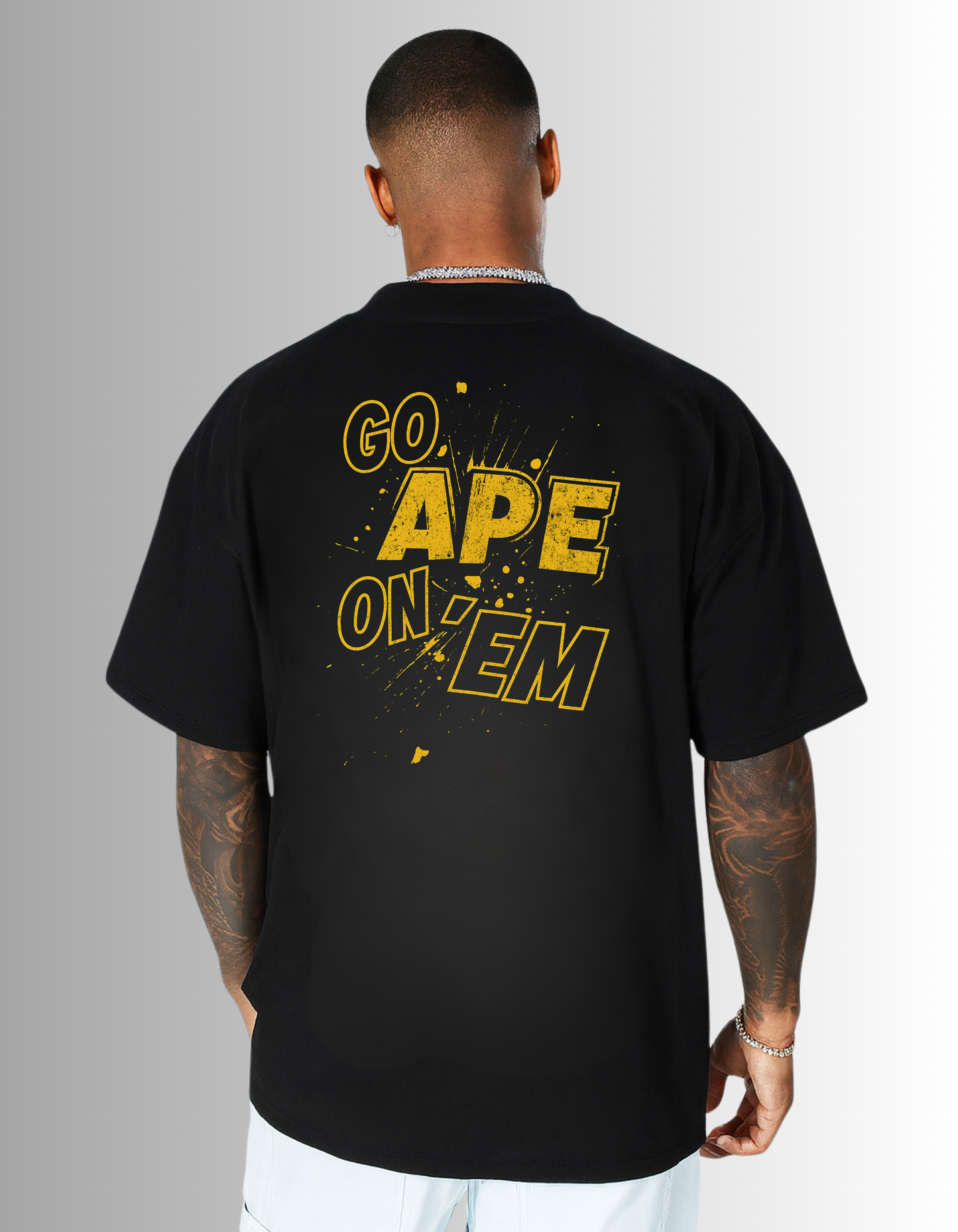 GO APE ON 'EM boxy tee