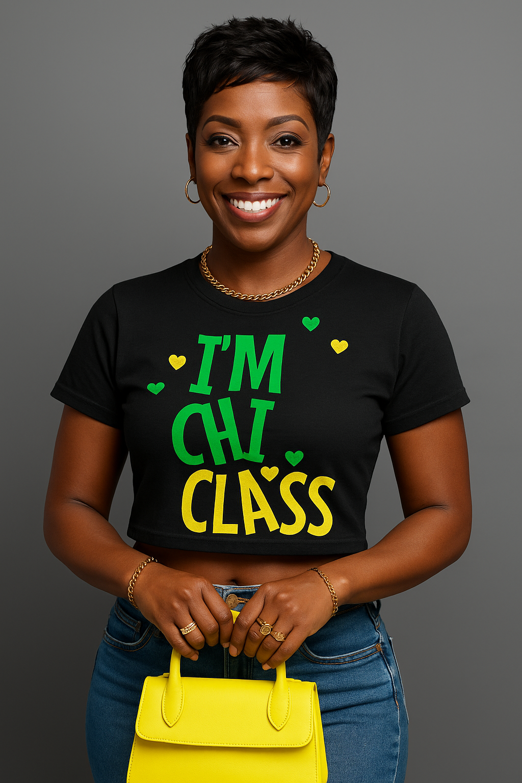 I'm Chi Class - A Nurse's Crop Top Tee
