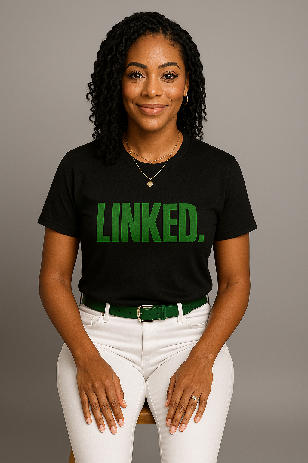 LINKED. - The Ultimate Emerald White or Black Tee