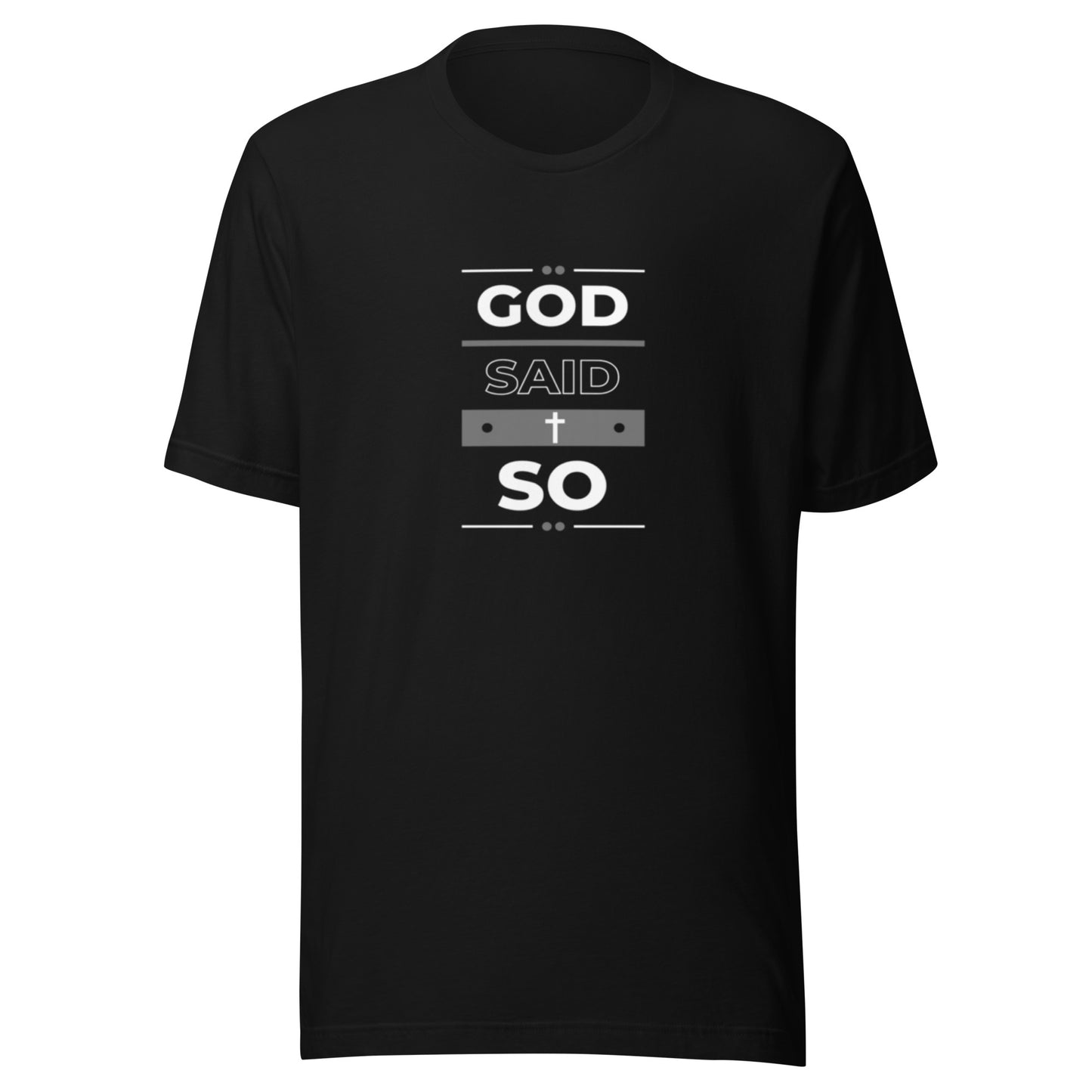 GOD Said So.. the ultimate T shirt for Confident Christian Men