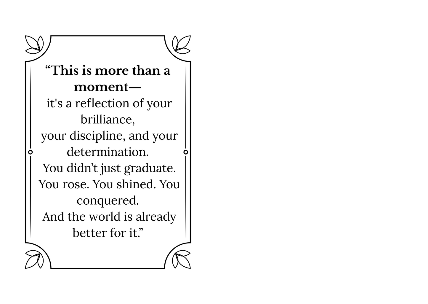 The Swing Dont Stop - Graduation Card for Swing Grads