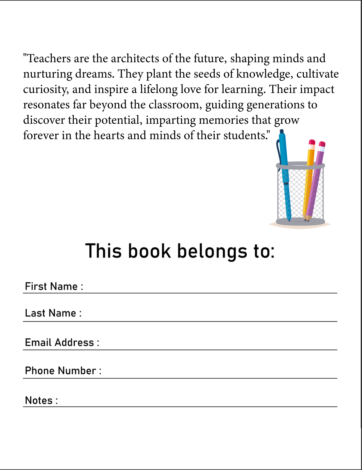 DEVASTATING. EDUCATOR. - A Yearly Teacher Planner