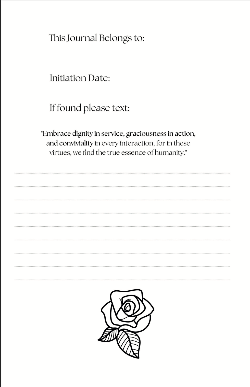 The GIRL FRIENDS - A Friendship Journal
