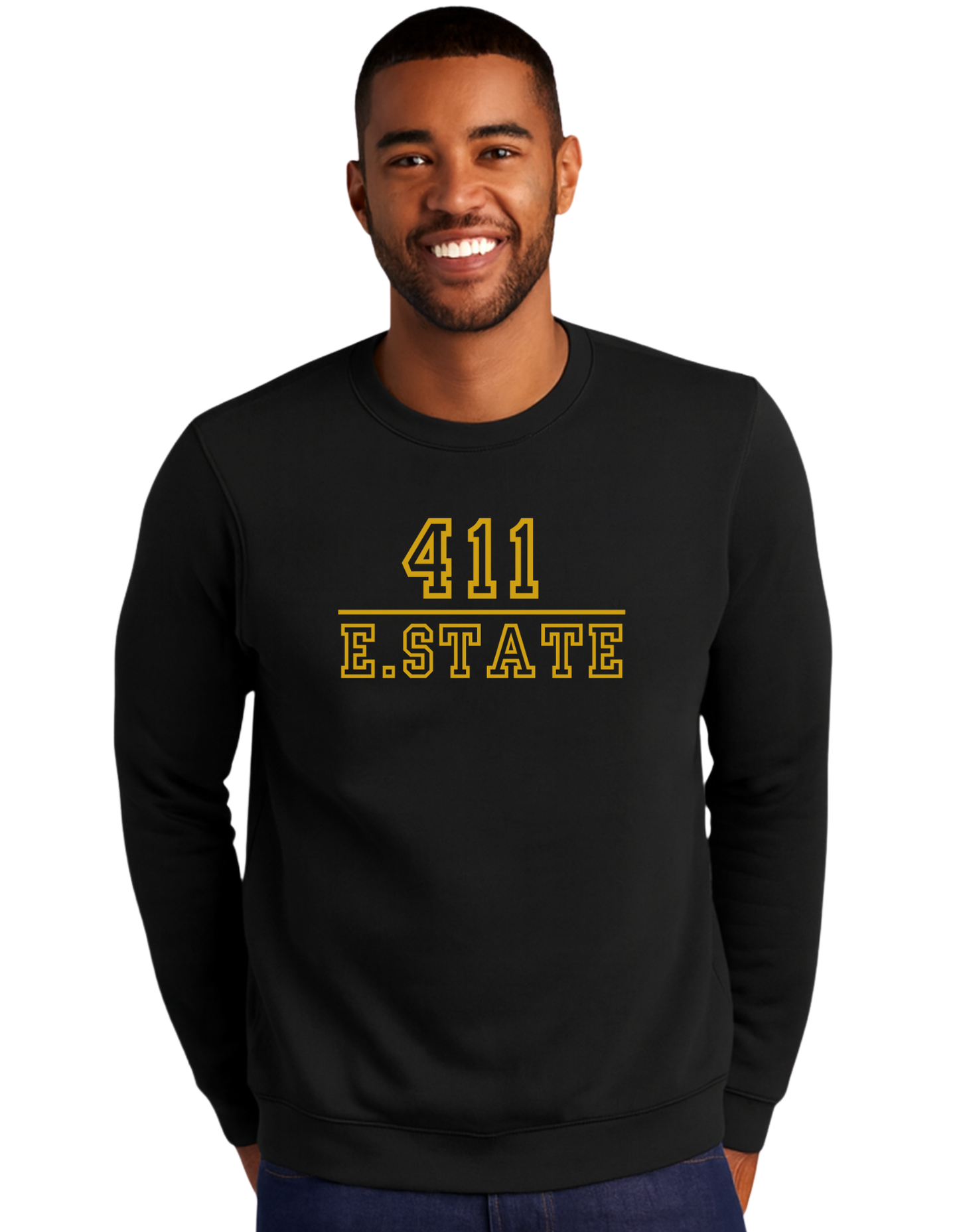 411 E. State Premium Embroidered Crewneck
