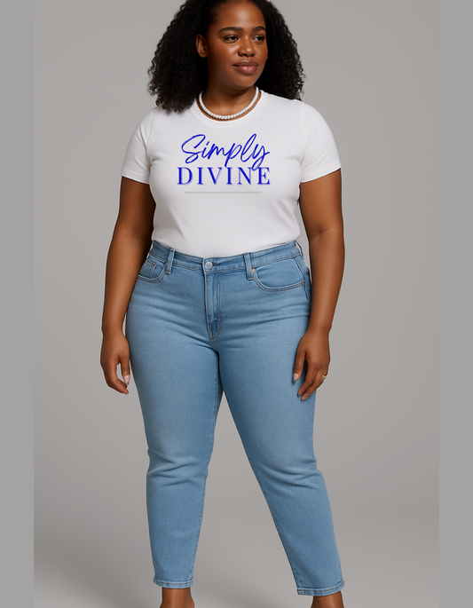 Simply DIVINE Tee - WHT - FINER Edition