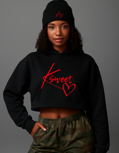 K-Sweet Crop Top Hoodie - Dani Skyy Collection