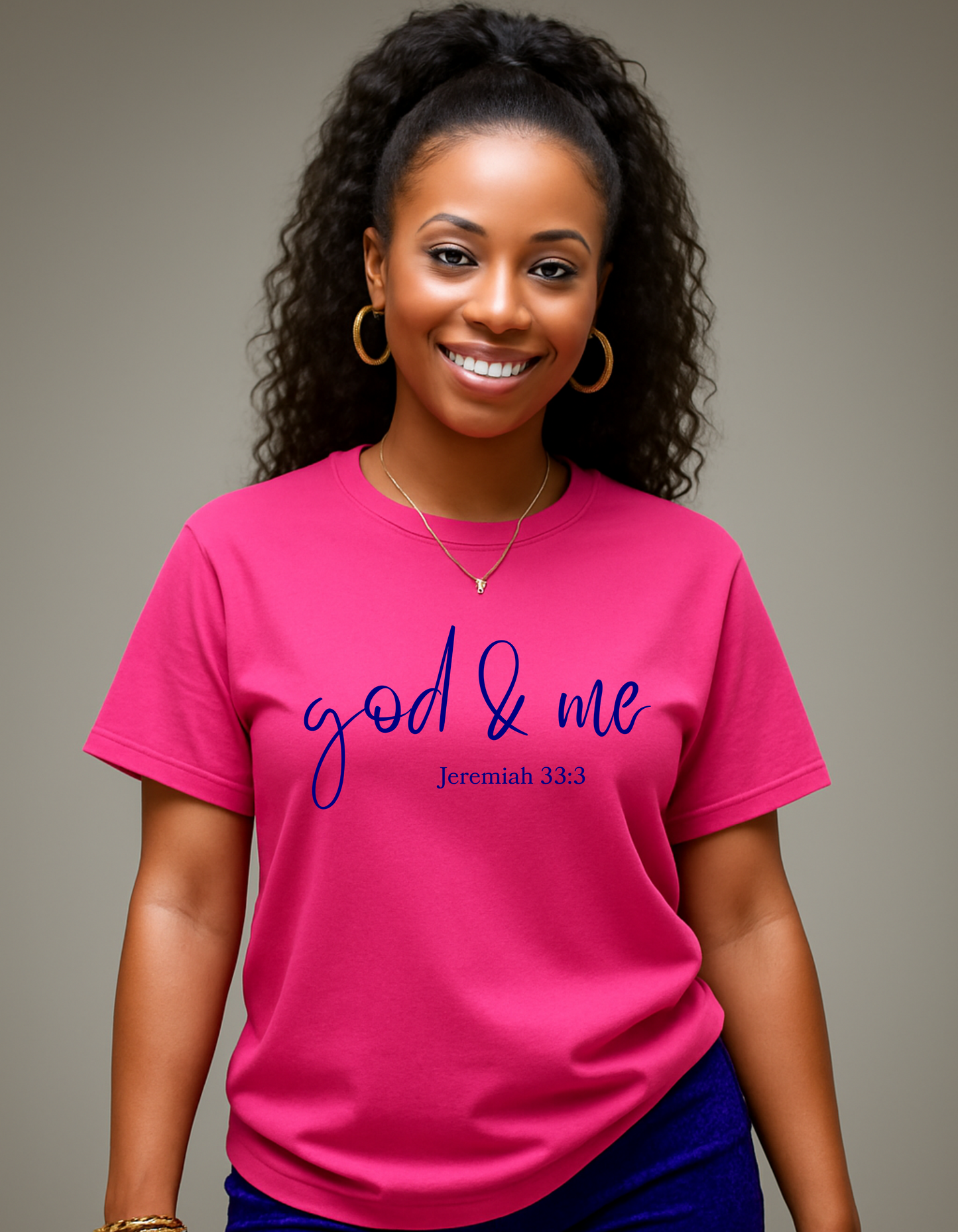 god & me Women's tee - PINK