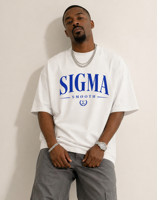 SIGMA. SMOOTH organic oversized high neck t-shirt