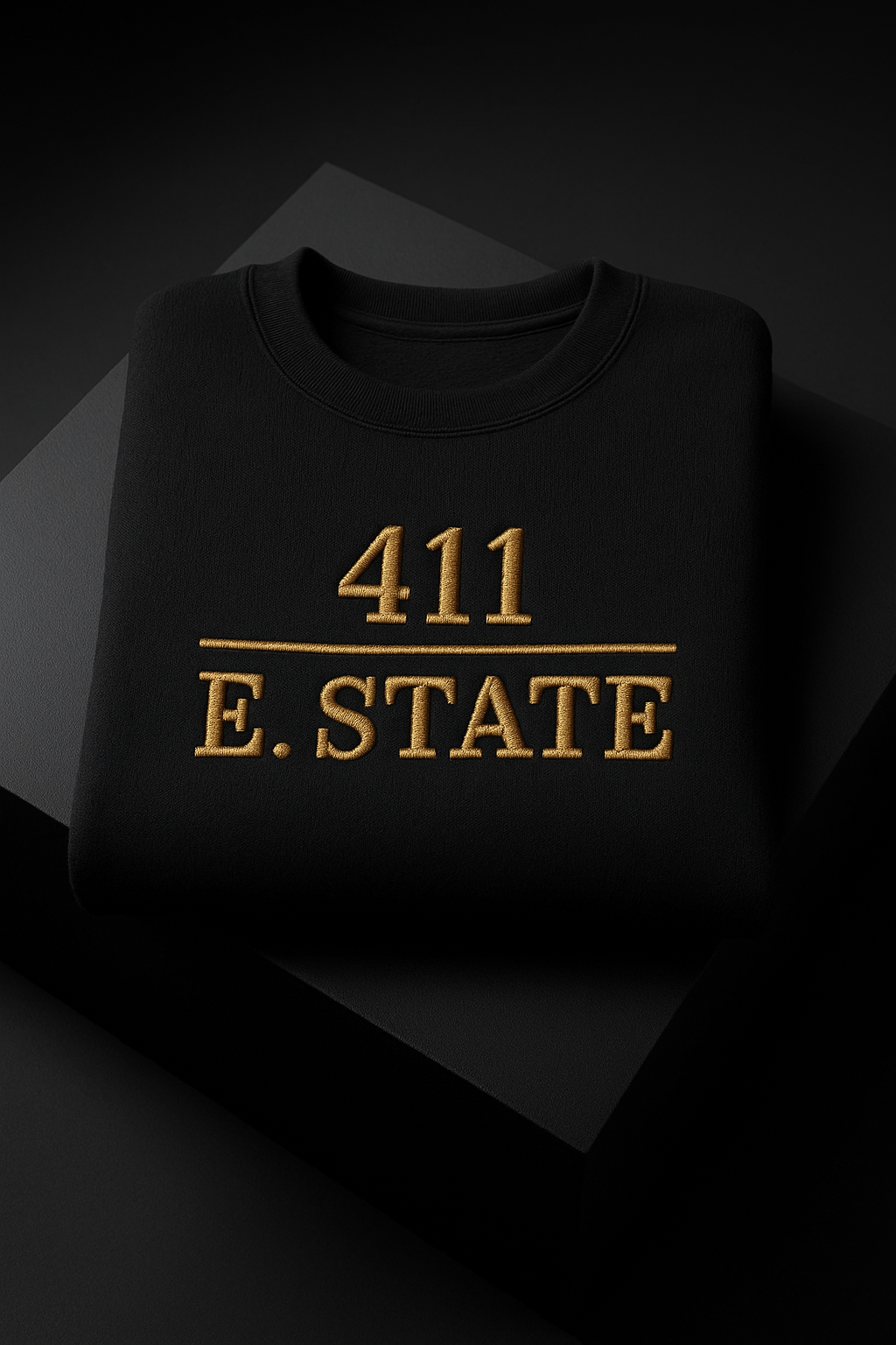 411 E. State Premium Embroidered Crewneck
