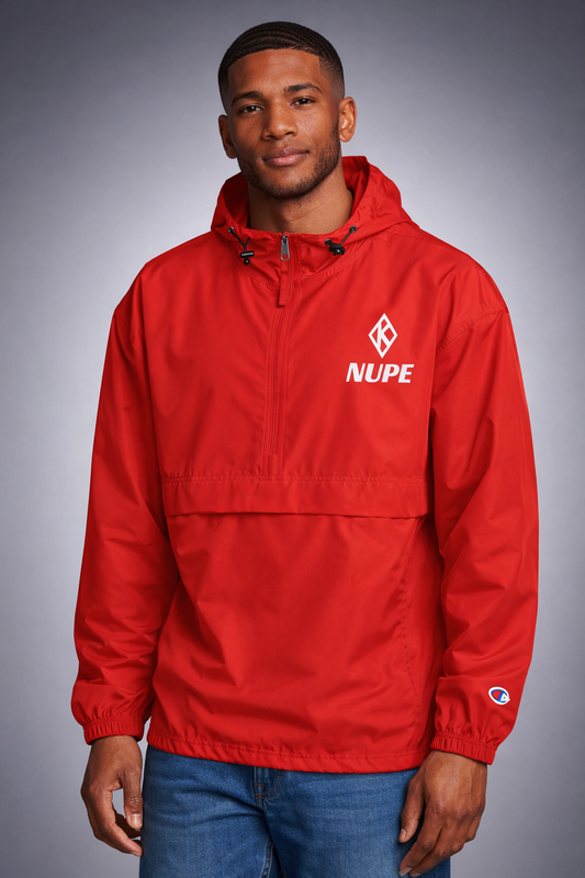 NUPE Embroidered Champion Packable Jacket