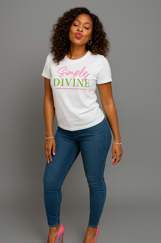 Simply DIVINE Tee - WHT - PRETTY Edition