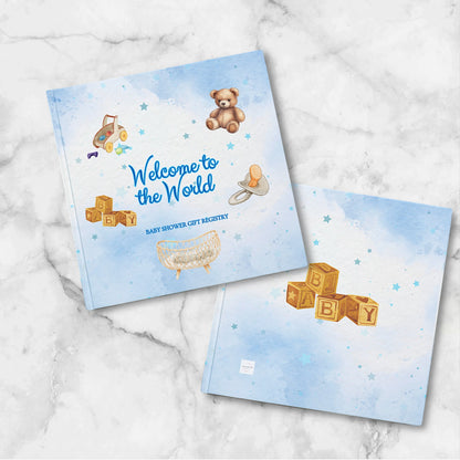 Welcome To The World - Baby Shower Gift Registry -Baby Boy