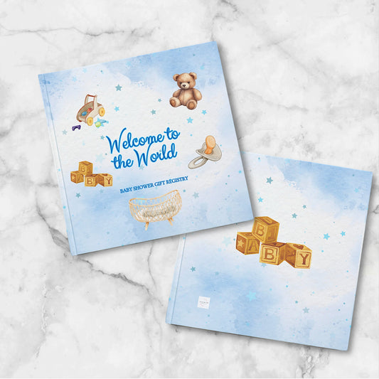 Welcome To The World - Baby Shower Gift Registry -Baby Boy