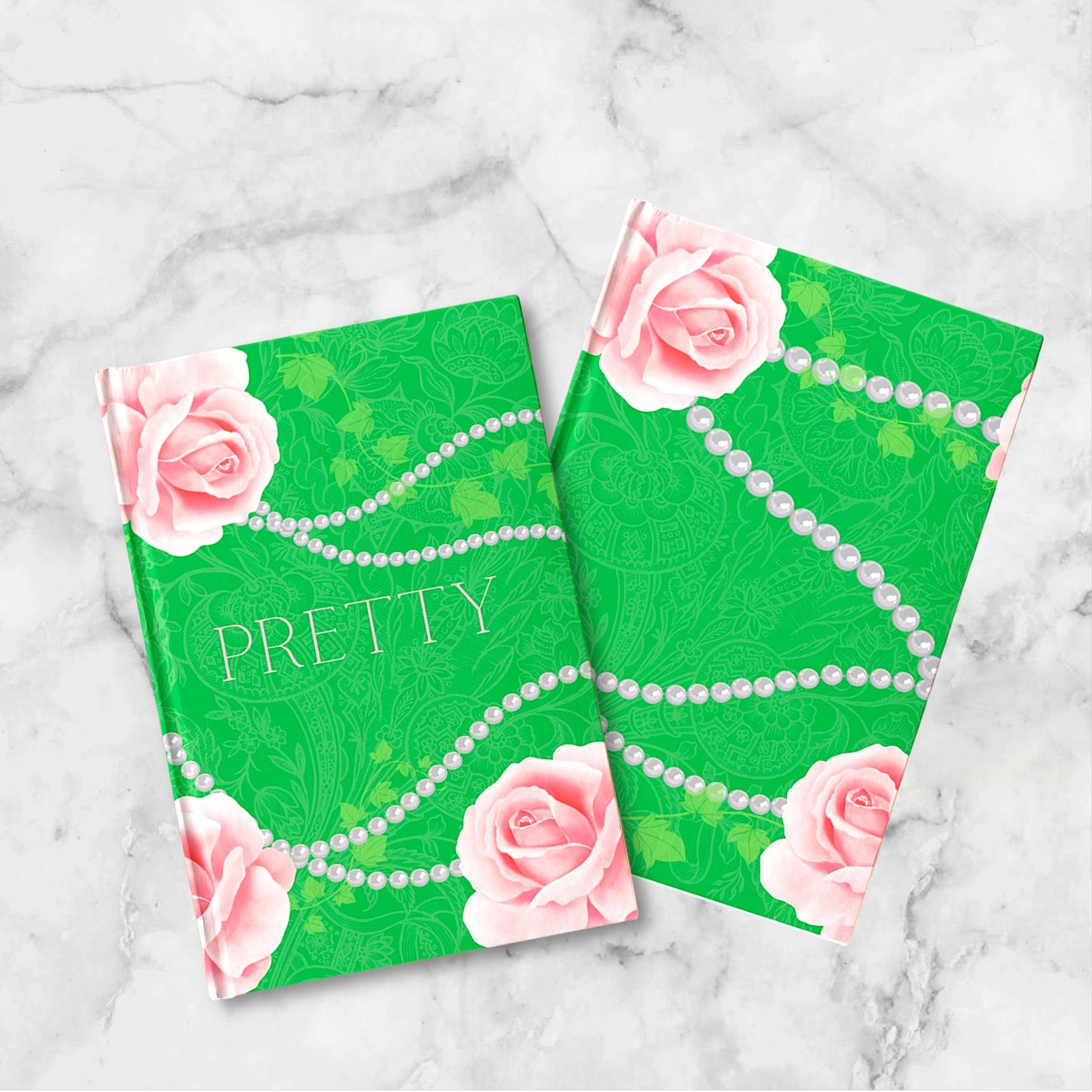 PRETTY. Pink Roses & Pearls Journal inspired by & for the Ladies who wear Pink & Green