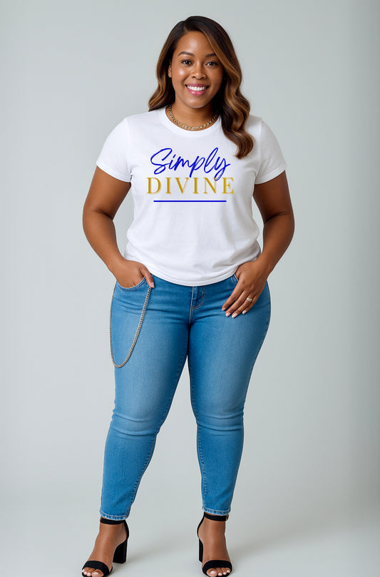 Simply DIVINE Tee - WHT - GREATER Edition