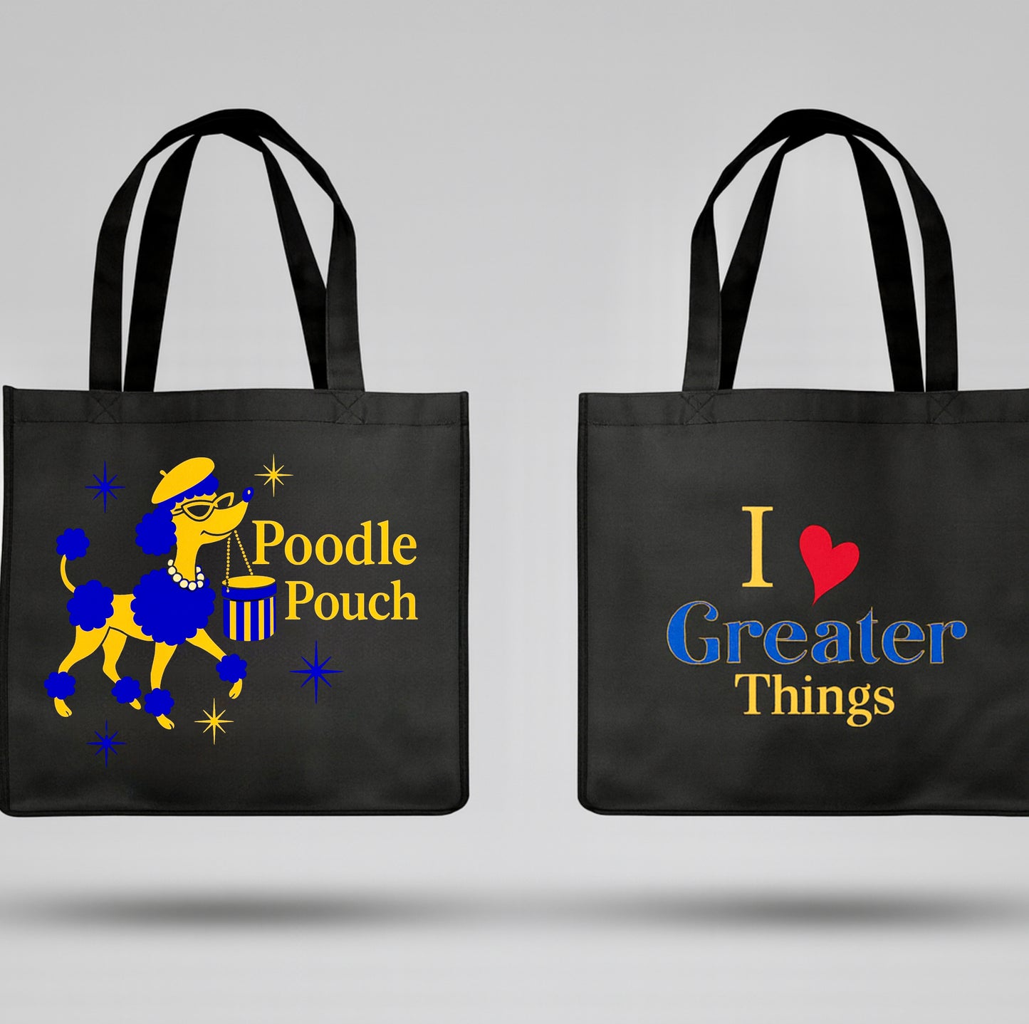 Poodle Pouch - I LOVE GREATER Things - Tote