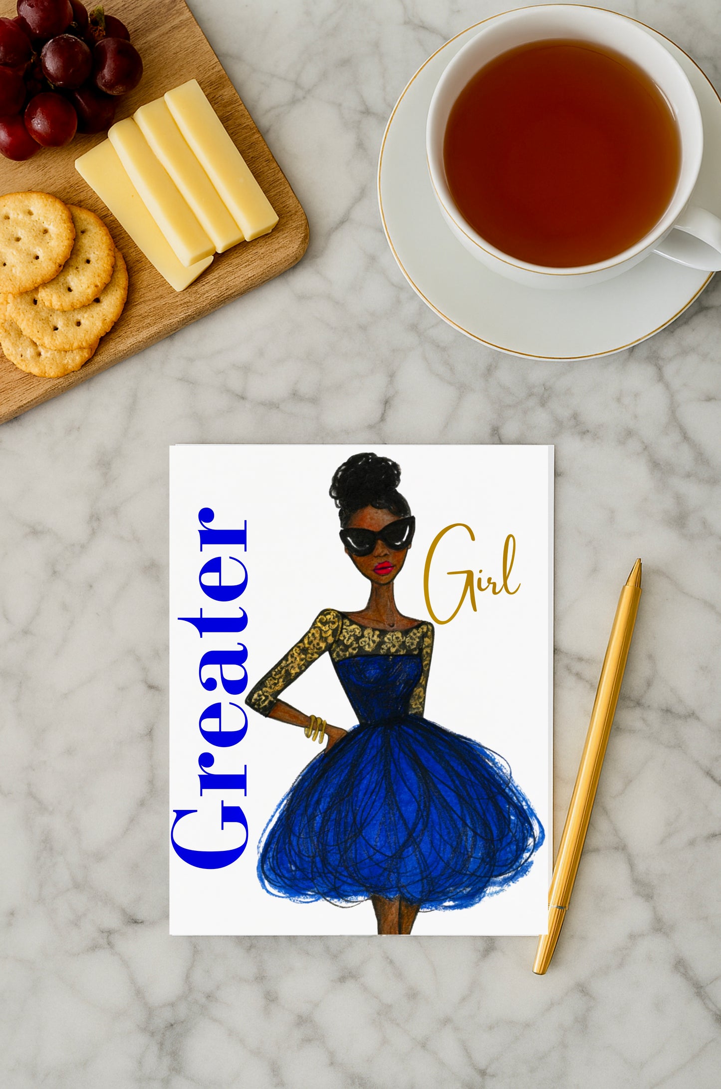 GREATER Girl Pack of 10 Blank Note Cards