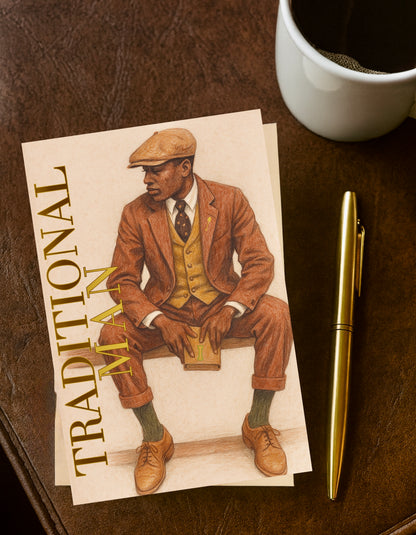 Traditional Man - The Theta Man Pack of 10 Greeting Cards