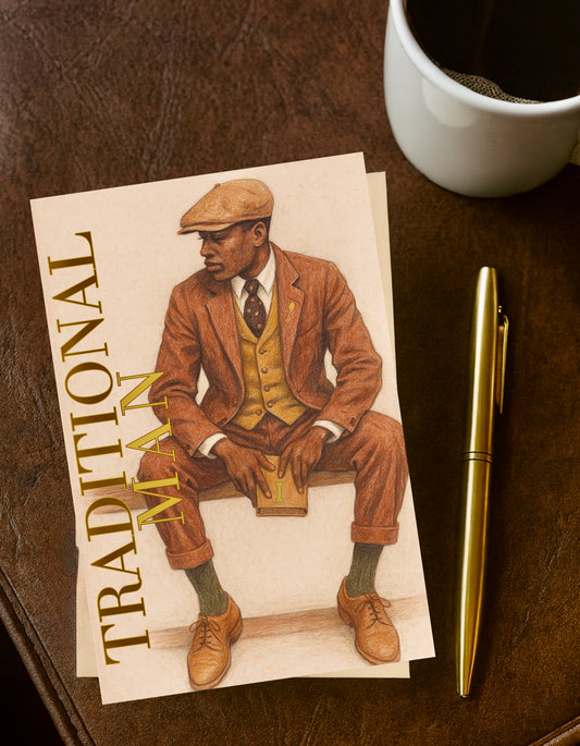 Traditional Man - The Theta Man Pack of 10 Greeting Cards