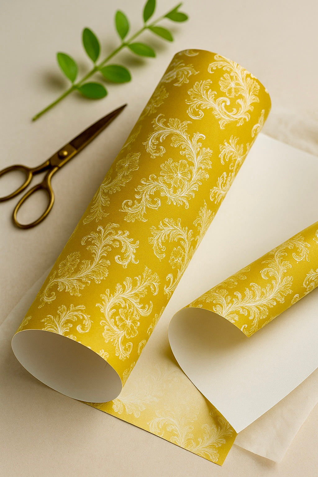 The Ivory & Gold Fleur Wrap