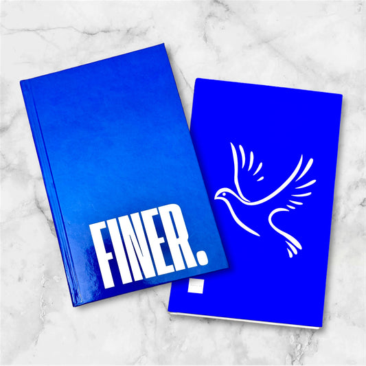 FINER. A glossy hardcover journal inspired by and for those Bluetiful women of Zeta Phi Beta