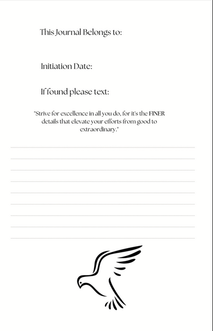 FINER. A glossy hardcover journal inspired by and for those Bluetiful women of Zeta Phi Beta