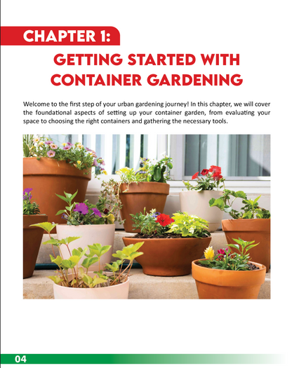 The Urban Harvest: An EBook Guide to Urban Container Gardening| Growing|Harvesting your own food|Recipes Included
