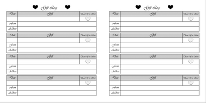 "I Said Yes"  Bridal Guest Book & Gift Registry - Crimson & Creme Edition