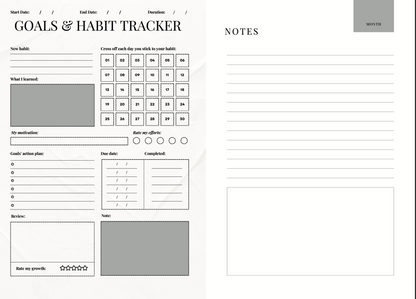 ALL BUSINESS: An Emerald Green & White Businesswoman's Planner