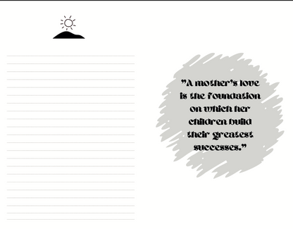 "THE HILL" - A Mother's Journey Journal